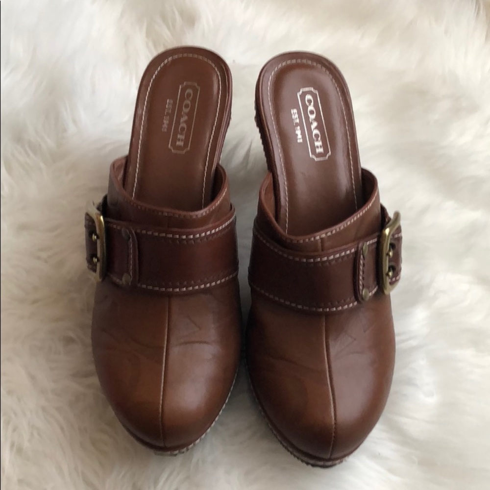 Coach brown leather size 8.